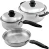 Empire 5 Piece Stainless Steel Cookware Set -Gastro Gas 126901 V Lg