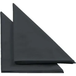 GENERIC Napkin, Spun Polyester, 20x20, Black Case Of 120