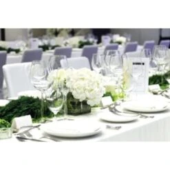 GENERIC Tablecloth, Spun Polyester, 42x42, White Case Of 12