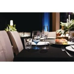 GENERIC Tablecloth, Spun Polyester, 52x52, Black Case Of 12