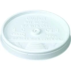GENERIC 8 Oz Foam Cup Sip-Thru Lid, Case Of 1000