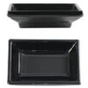 Thunder Group 2 Oz 3-3/4 X 2-1/2" Sauce Dish Black Package Of 12