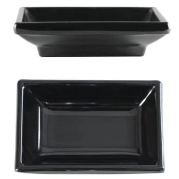 Thunder Group 2 Oz 3-3/4 X 2-1/2" Sauce Dish Black Package Of 12 3 Thunder Group 2 Oz 3-3/4 X 2-1/2" Sauce Dish Black Package Of 12