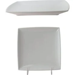 Thunder Group 6" Square Plate 1/2" Deep Package Of 12