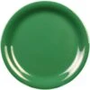 Thunder Group 9" Narrow Rim Plate Green Package Of 12 -Gastro Gas 184076 WebOnly Lg