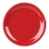 Thunder Group 10-1/2" Narrow Rim Plate Pure Red Package Of 12 -Gastro Gas 184111 WebOnly Lg 1