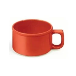 Thunder Group 10 Oz 4" Soup Mug Pure Red Package Of 12
