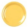 Thunder Group 9" Narrow Rim Plate Yellow Package Of 12 -Gastro Gas 184163 WebOnly Lg