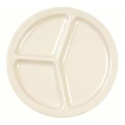 Thunder Group 10" 3 Compartment Plate Tan Package Of 12