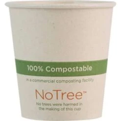 World Centric Notree Paper Hot Cups, 4 Oz, Natural, Case Of 1000