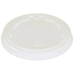 World Centric Fiber Cup Lid, 3.1" Diameter X 0.4"h, Clear, Case Of 1000