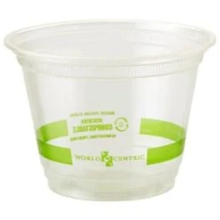 World Centric Clear Cold Cups, 9 Oz, Clear, Case Of 1000
