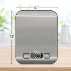 Dmi Digital Food/kitchen Scale, 11 Lb Max, Measures Oz, G, Ml, Lb, Oz, Stainless -Gastro Gas 208719 w DetailedProductView4 Lg