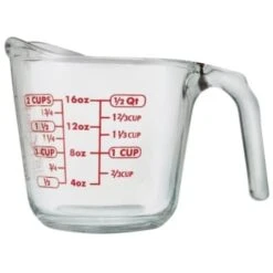 Anchor Brand 2 Cup Glass Measuring Cup, 4 Per Case