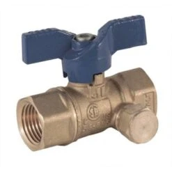 Jomar Fip X Fip 1/2" Gas Ball Valve With Threaded Connection And Side Tap