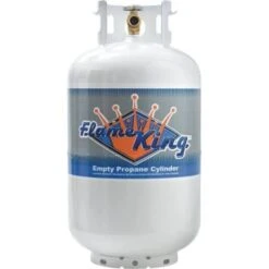 Flame King 30 Lb Empty Propane Cylinder With Overfill Protection Device Valve