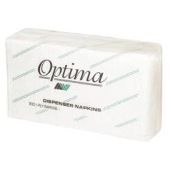 Optima Premium 7"x 13.5" 1-Ply 1/8 Fold Tall Fold Napkins Case Of 20