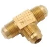 Anderson Metals 1/2" Brass Flare Tee Package Of 10 -Gastro Gas 288228 MainProductImage Lg