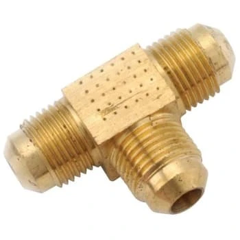 Anderson Metals 1/2" Brass Flare Tee Package Of 10 3 Anderson Metals 1/2" Brass Flare Tee Package Of 10