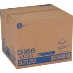 Dixie Ultra Flat Linen Paper Dinner Napkins 16"x 15" In White Case Of 1000 -Gastro Gas 289953 DetailedProductView2 Lg