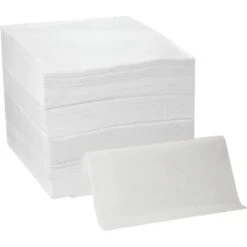 Dixie Ultra Flat Linen Paper Dinner Napkins 16"x 15" In White Case Of 1000 -Gastro Gas 289953 DetailedProductView4 Lg