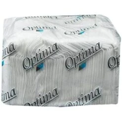 Optima 13" X 12" 1-Ply White Off-Fold Dispenser Napkin Case Of 15