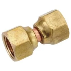 Anderson Metals 3/8" Brass Flare Nut Swivel Package Of 10
