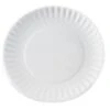 Green Label 6" White Plate Paper Case Of 10 -Gastro Gas 295028 MainProductImage Lg