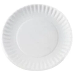 Green Label 6" White Plate Paper Case Of 10