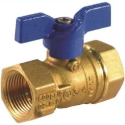 Jomar 3/8 " Flre X 3/8 " Flre Valve Bluecap Ii Gas Ball Valve With Side Tap