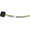 Mec 1/4" Thermo Ss Braided Pigtail 1/4" Inverted Flre X Qcc 24" L -Gastro Gas 297033 MainProductImage Lg