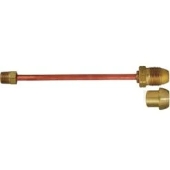 Mec Copper Hogtail Pol X 1/2 " Mnpt Economy Nipple 20 " L 3/8 " Tube