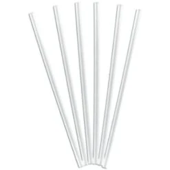 Primesource 7.75 " Clear Jumbo Unwrapped Straw Case Of 250