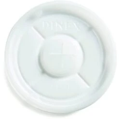 Dinex International Dinex Straw-Slotted Lids For 9ozcups, 1000/case Case Of 1000