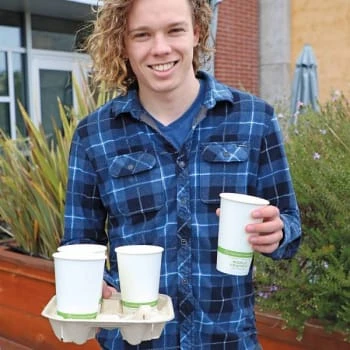 World Centric 16 Ozcompostable Paper Cups W/ Ingeo Lining Case Of 1000 4 World Centric 16 Ozcompostable Paper Cups W/ Ingeo Lining Case Of 1000 - Image 2