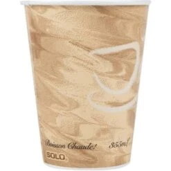 Solo 12 Oz Mistique Poly Lined Paper Hot Cup Case Of 1000