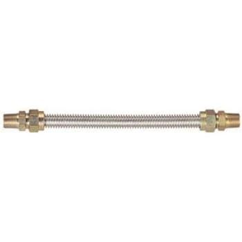Watts Ss Gas Appliance Connector, 5/8 Od X 1/2 Id X 1/2 Mnpt X 1/2" Fnpt, 48" L 3 Watts Ss Gas Appliance Connector, 5/8 Od X 1/2 Id X 1/2 Mnpt X 1/2" Fnpt, 48" L