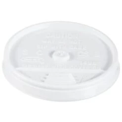 Dart 16-Series White Sip Thru Lid Case Of 1000