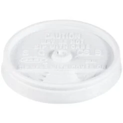 Dart Lid Foam Container Sip Thru "white Case Of 1000
