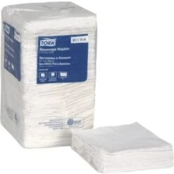 Tork Universal White With Overall Emboss 1/4 Fold Beverage Napkins Case Of 8