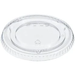 Dart Solo Clear Plastic No-Slot Lids For 12 Oz Cups Case Of 1000