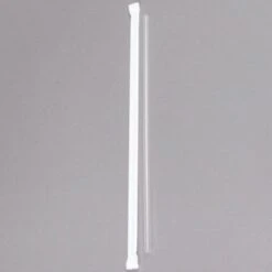 Primesource Clear Giant Straw 10.25 " Paper Wrapped Boxed Case Of 2000
