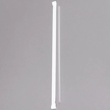 Primesource Clear Giant Straw 10.25 " Paper Wrapped Boxed Case Of 2000 3 Primesource Clear Giant Straw 10.25 " Paper Wrapped Boxed Case Of 2000