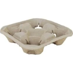 Southern Champion Carrier Drink 4-Cup 8 To 44 Oz Molded Fiber Case Of 300