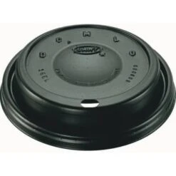 Dart 16-Series Black Cappuccino Lid - 16 Series Case Of 1000