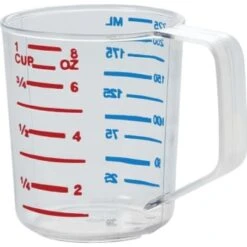 Rubbermaid 1 Cup Clear Polycarbonate Measuring Cup (12-Pack)