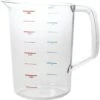 Rubbermaid 4 Qt Clear Polycarbonate Measuring Cup (6-Pack)