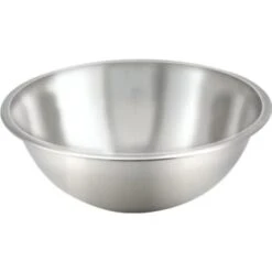 Winco 5 Quart Stainless Steel Mixing Bowl, Package Of 12