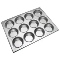 Thunder Group® 12-Cup Aluminum Muffin Pan 14 X 10-3/4 Inches