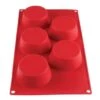 Thunder Group® 4.57 Oz Muffin High Heat Silicone Baking Mold With 5-Cavities 2 Thunder Group® 4.57 Oz Muffin High Heat Silicone Baking Mold With 5-Cavities -Gastro Gas 635660 w MainProductImage Lg